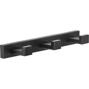 Держатель для полотенеца Ganzer (Ганзер) GZ88053-C на 3 крючка, черный