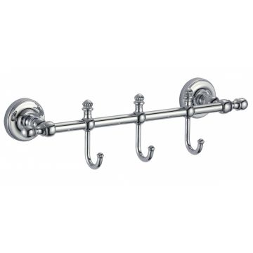 Держатель для полотенеца Ganzer (Ганзер) GZ31073 на 3 крючка, хром