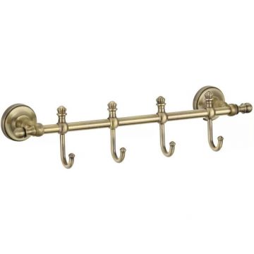 Держатель для полотенеца Ganzer (Ганзер) GZ31074-D на 4 крючка, бронза