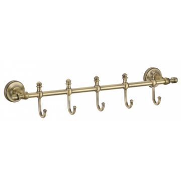 Держатель для полотенеца Ganzer (Ганзер) GZ31075-D на 5 крючков, бронза