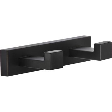 Держатель для полотенеца Ganzer (Ганзер) GZ88052-C на 2 крючка, черный