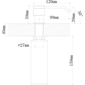 Дозатор для жидкого мыла Dr. gans (Др. Ганс) Форум Латте (709.722.0000.403)