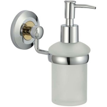 Дозатор для жидкого мыла Savol (Савол) с держателем хром S-007131