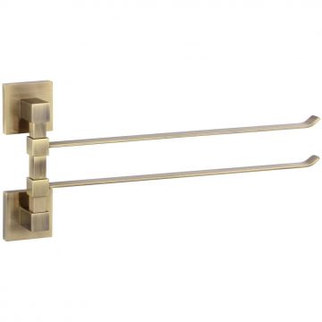 Держатель для полотенец Savol (Савол) поворотный, двойной Бронза S-06502C