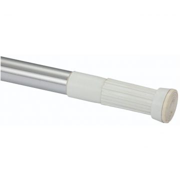 Телескопический карниз Savol (Савол) для ванной комнаты белый,хром S-014260