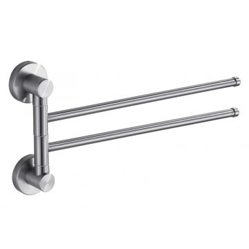 Держатель для полотенец Savol (Савол) поворотный, двойной нержавеющая сталь S-005602