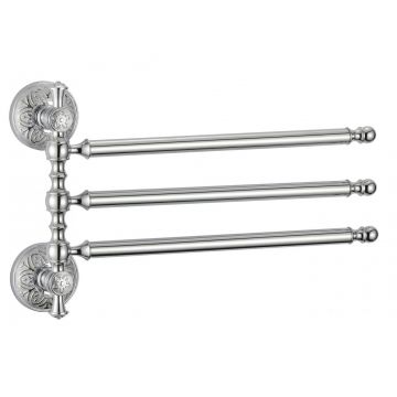 Держатель для полотенец Savol (Савол) поворотный, тройной хром S-005803A