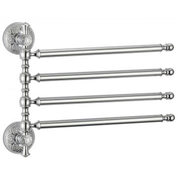 Держатель для полотенец Savol (Савол) поворотный, четверной хром S-005804A