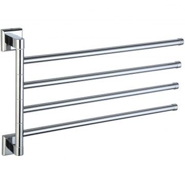 Держатель для полотенец Savol (Савол) поворотный, четверной хром S-009504