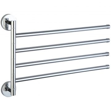 Держатель для полотенец Savol (Савол) поворотный, четверной хром S-008704