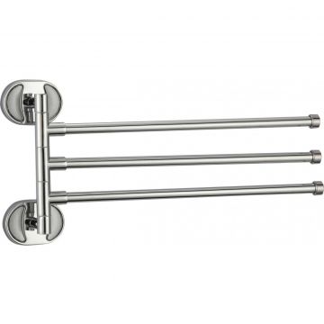 Держатель для полотенец Savol (Савол) поворотный, тройной хром S-008603