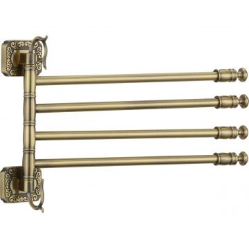 Держатель для полотенец Savol (Савол) поворотный, четверной Бронза S-006404