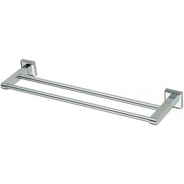 Держатель для полотенец Savol (Савол) прямой двойной 50 см хром S-509548