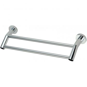Держатель для полотенец Savol (Савол) прямой, двойной 40 см хром S-408748