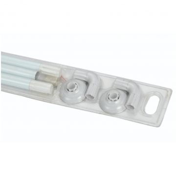 Универсальный карниз для ванной комнаты Savol (Савол) белый S-09090W