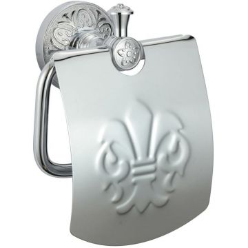 Держатель Savol (Савол) для туалетной бумаги с крышкой хром S-005851A