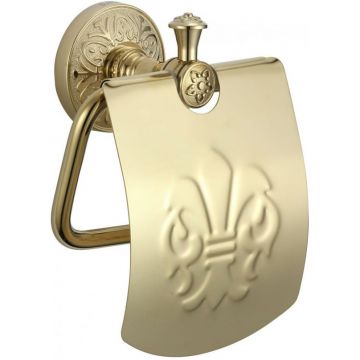 Держатель Savol (Савол) для туалетной бумаги с крышкой золото S-005851B