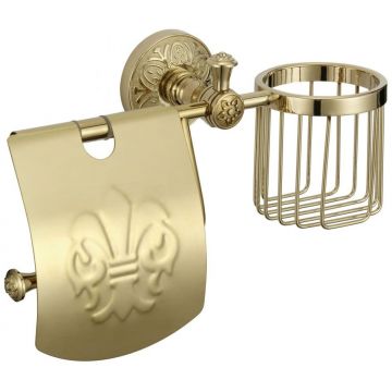 Держатель Savol (Савол) для туалетной бумаги и освежителя золото S-L05851B