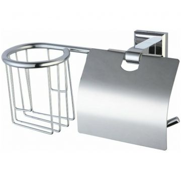 Держатель Savol (Савол) для туалетной бумаги и освежителя воздуха хром S-R09551