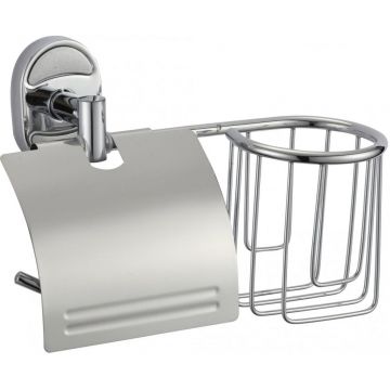 Держатель Savol (Савол) для туалетной бумаги и освежителя хром S-L07051