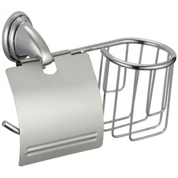 Держатель Savol (Савол) для туалетной бумаги и освежителя хром S-L03151