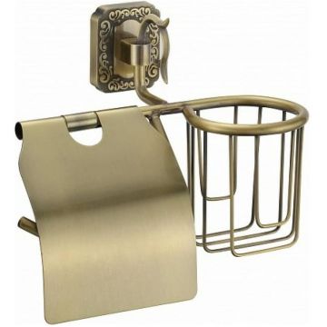Держатель Savol (Савол) для туалетной бумаги и освежителя Бронза S-L06451