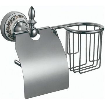 Держатель Savol (Савол) для туалетной бумаги и освежителя хром S-L06851A