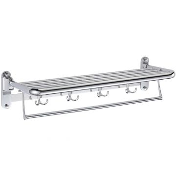 Полка для полотенец Savol (Савол) откидная 60 см хром S-004099