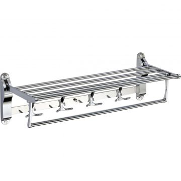 Полка для полотенец Savol откидная 60 см хром S-006099