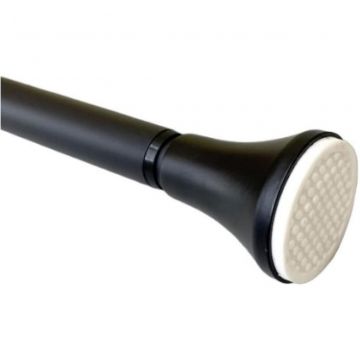 Телескопический карниз Savol (Савол) Savol для ванной комнаты 140х260 см черный SK-1426H