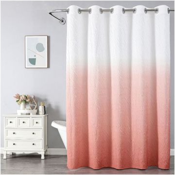 Штора для ванной комнаты Savol (Савол) 180х200 см белый,красный SK-FH1820A