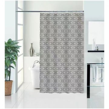 Штора для ванной комнаты Savol (Савол) 180х200 см серый S-HFG1820C
