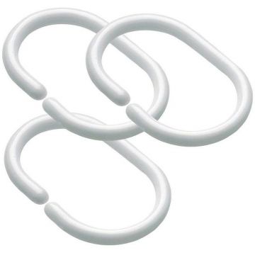 Кольца для шторы в ванную Savol (Савол) белый S-YLK001