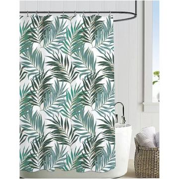 Штора для ванной комнаты Savol (Савол) 180х180 см белый,зеленый S-TH8P03