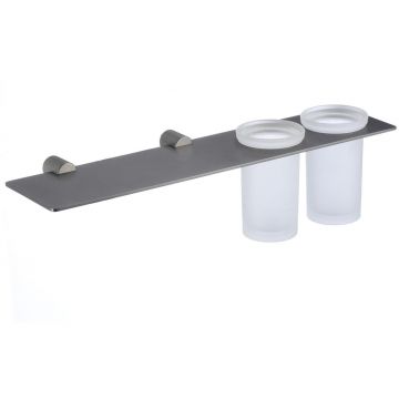 Держатель двух стаканов Savol S-002168Q, графит