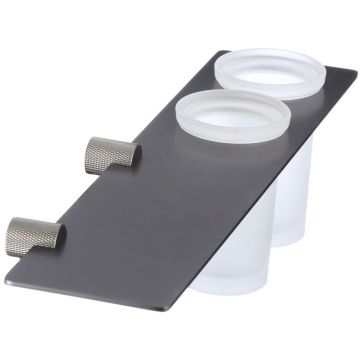 Держатель двух стаканов Savol S-002168Q, графит