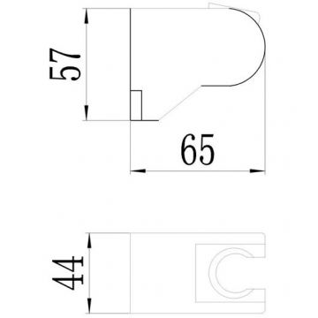 Держатель для душа Savol S-HT03H, черный