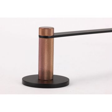 Держатель для полотенец прямой 60см Savol (Савол) S-002124HD, черный/розовое золото