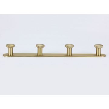 Планка с крючками (4 крючка) Savol (Савол) S-002174C, матовое золото