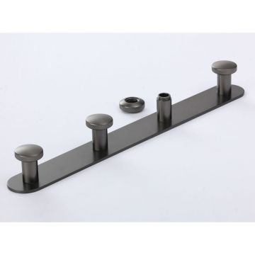 Планка с крючками (4 крючка) Savol S-002174Q, графит