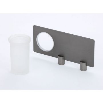 Стакан с настенным держателем Savol S-002158Q, графит