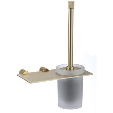 Туалетный ершик с держателем Savol (Савол) S-002194C, матовое золото