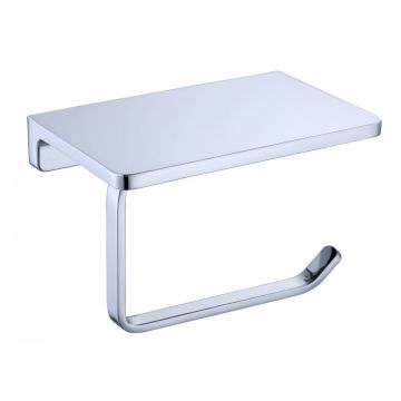 Держатель туалетной бумаги Vieir (Виеир) V5010 с полкой, хром