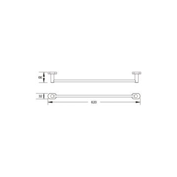 Держатель полотенец Vieir (Вьеир) V5117-C, черный