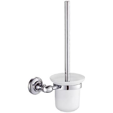 Ершик для унитаза Ceramalux (Керамалюкс) Bianco 52013, хром