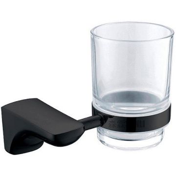 Стакан для зубных щеток Ceramalux (Керамалюкс) Monelli 70002, черный матовый