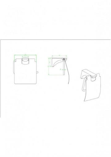 Держатель туалетной бумаги Ceramalux (Керамалюкс) Monelli 70007, черный матовый