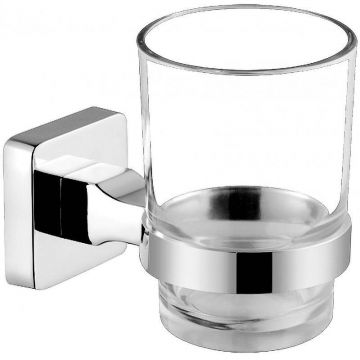 Стакан для зубных щеток Ceramalux (Керамалюкс) Quadro 61902, хром