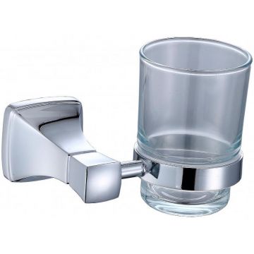 Стакан для зубных щеток Ceramalux (Керамалюкс) Domino 95402, хром