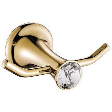 Крючок Ceramalux (Керамалюкс) Valencia 88501G двойной, золото